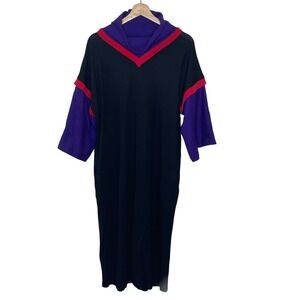 Vintage Hirshies 100% Wool Colorblock Maxi Dress 80s  Avant- GardeSize 13-14